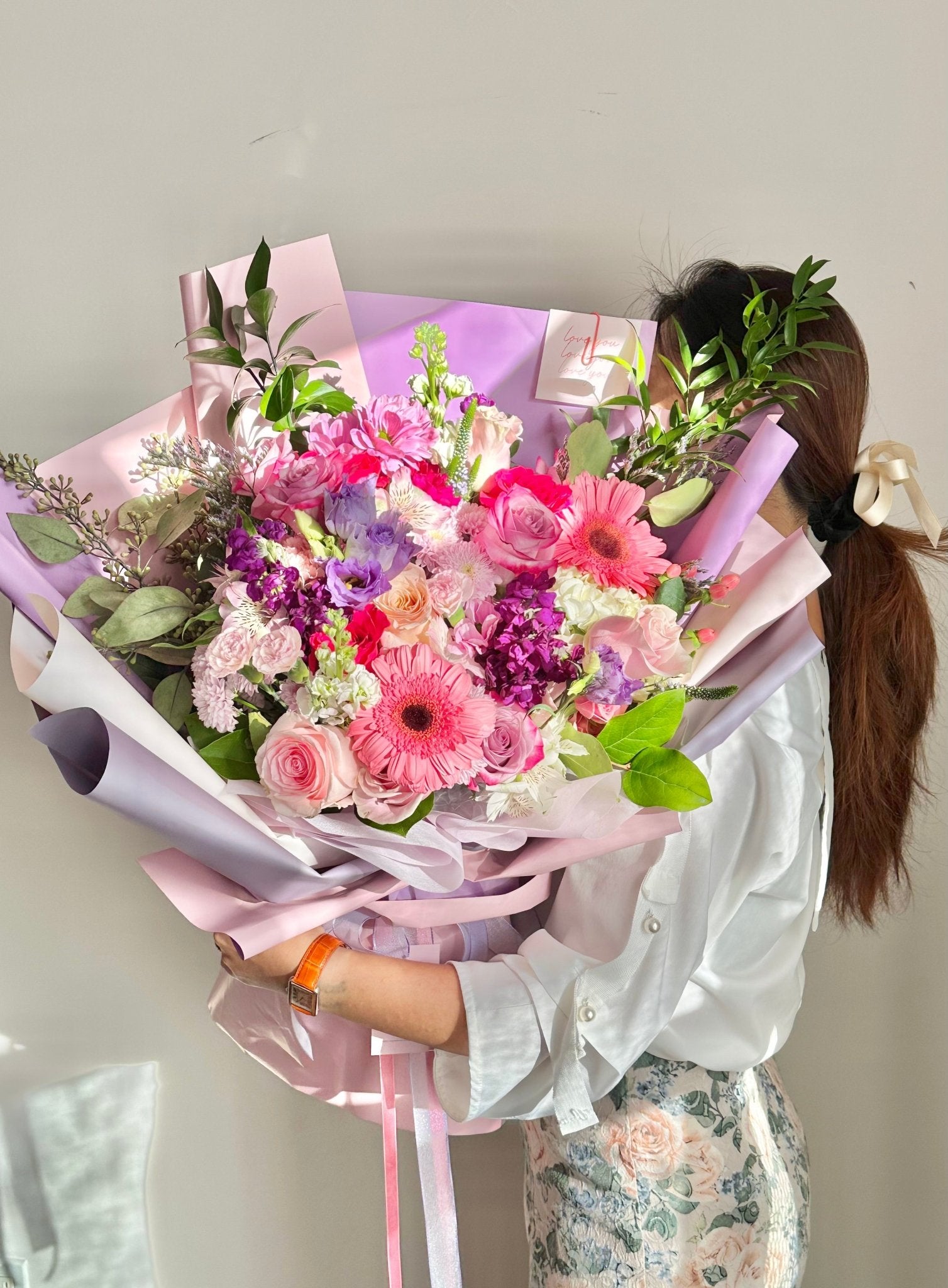 Grand Pastel Garden Bouquet - NYC Bouquet Delivery