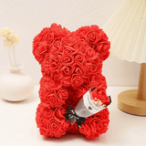 Artificial Floral Rose Bear Gift - Red - NYC Bouquet Delivery