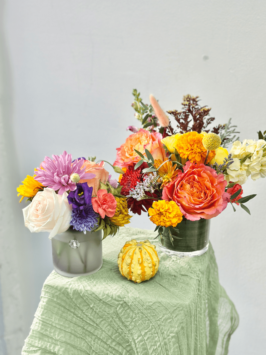 Amber Nest Flower Arrangement (Vase Included) - KKOT Floral Studio | Jersey City Florist & Same - Day Delivery