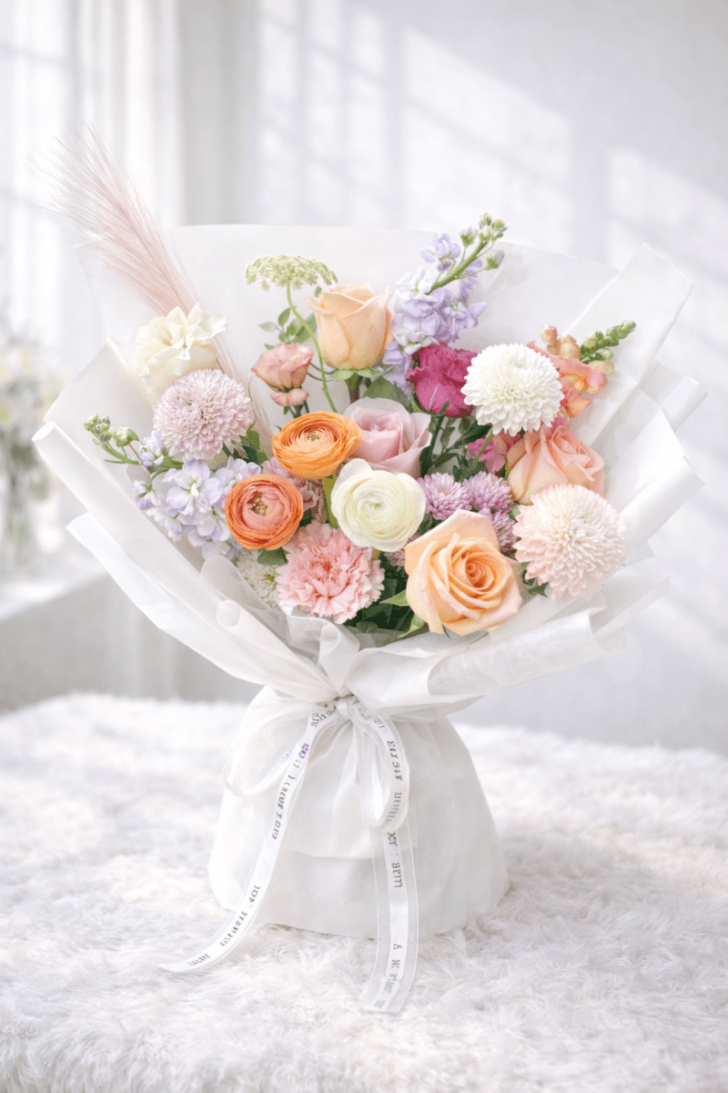 Best Seller - Designer Wrapped Bouquet - KKOT Floral Studio | Jersey City Florist & Same - Day Delivery