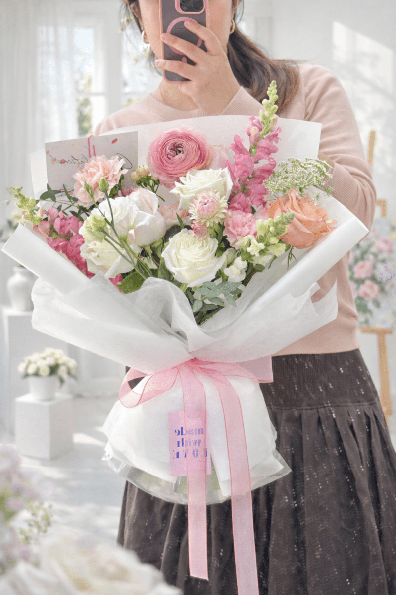 Best Seller - Designer Wrapped Bouquet - KKOT Floral Studio | Jersey City Florist & Same - Day Delivery