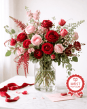 Best Seller – Valentine’s Day Designer’s Choice (Red & Pink | Vase) - KKOT Floral Studio | Jersey City Florist & Same - Day Delivery