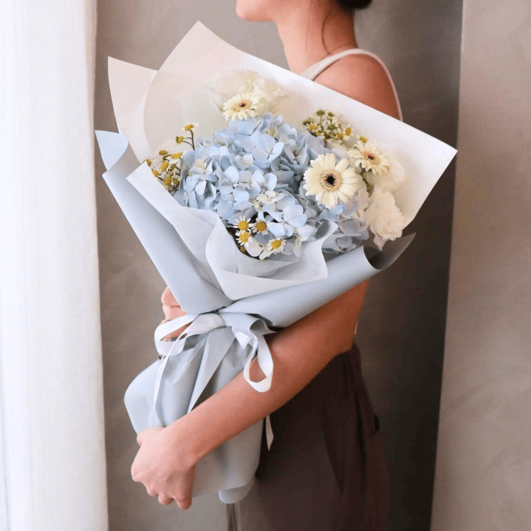 Blue & White Harmony Bouquet - NYC Bouquet Delivery