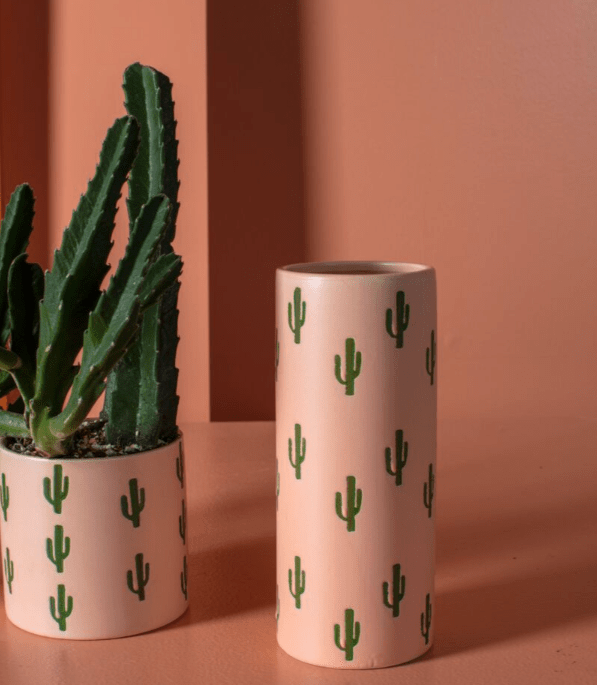 Cactus Ceramic Vase – Modern Desert Style - KKOT Floral Studio | Jersey City Florist & Same - Day Delivery