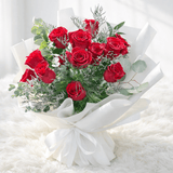 Dozen Roses Bouquet (Red, White, Pink, Yellow, Mixed) - KKOT Floral Studio | Jersey City Florist & Same - Day Delivery