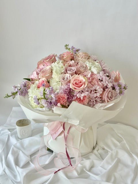 NYC Grand Pink & White Bouquet - NYC Bouquet Delivery