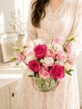 Rosé Garden Vase - KKOT Floral Studio | Jersey City Florist & Same - Day Delivery