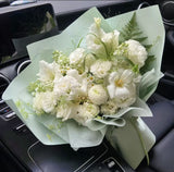 Designer's Choice - White and Green (Vase or Bouquet) - NYC Bouquet Delivery