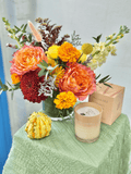 Amber Nest Flower Arrangement (Vase Included) - KKOT Floral Studio | Jersey City Florist & Same - Day Delivery