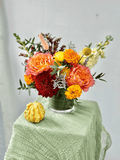 Amber Nest Flower Arrangement (Vase Included) - KKOT Floral Studio | Jersey City Florist & Same - Day Delivery
