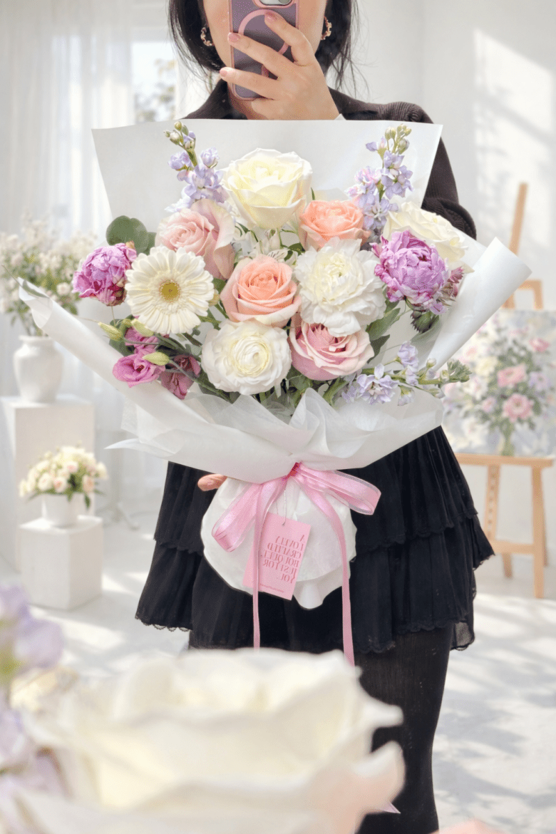 Best Seller - Designer Wrapped Bouquet - KKOT Floral Studio | Jersey City Florist & Same - Day Delivery