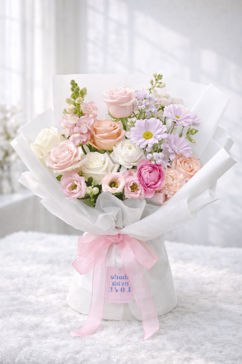 Best Seller - Designer Wrapped Bouquet - KKOT Floral Studio | Jersey City Florist & Same - Day Delivery