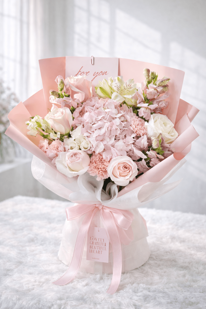 Best Seller - Designer Wrapped Bouquet - KKOT Floral Studio | Jersey City Florist & Same - Day Delivery