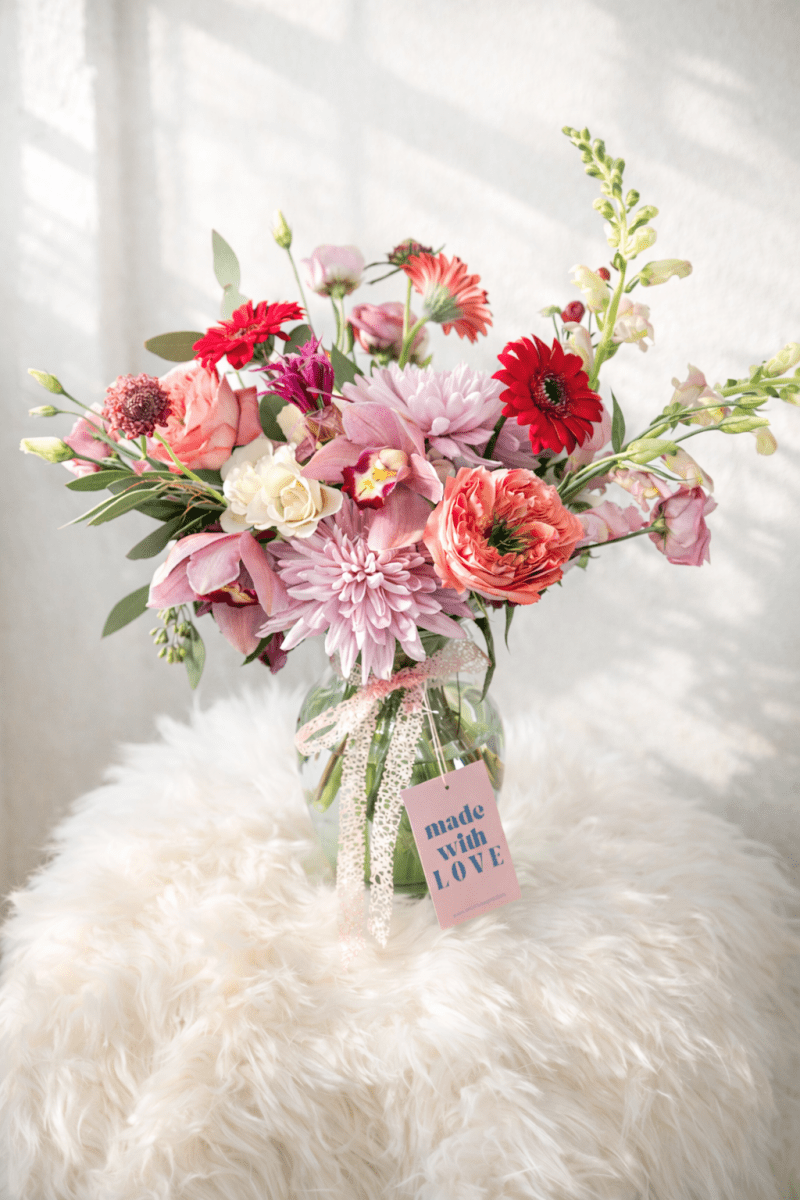 Best Seller – Valentine’s Day Designer’s Choice (Included Vase) - KKOT Floral Studio | Jersey City Florist & Same - Day Delivery