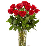 One Dozen Red Roses in a Vase - NYC Bouquet Delivery