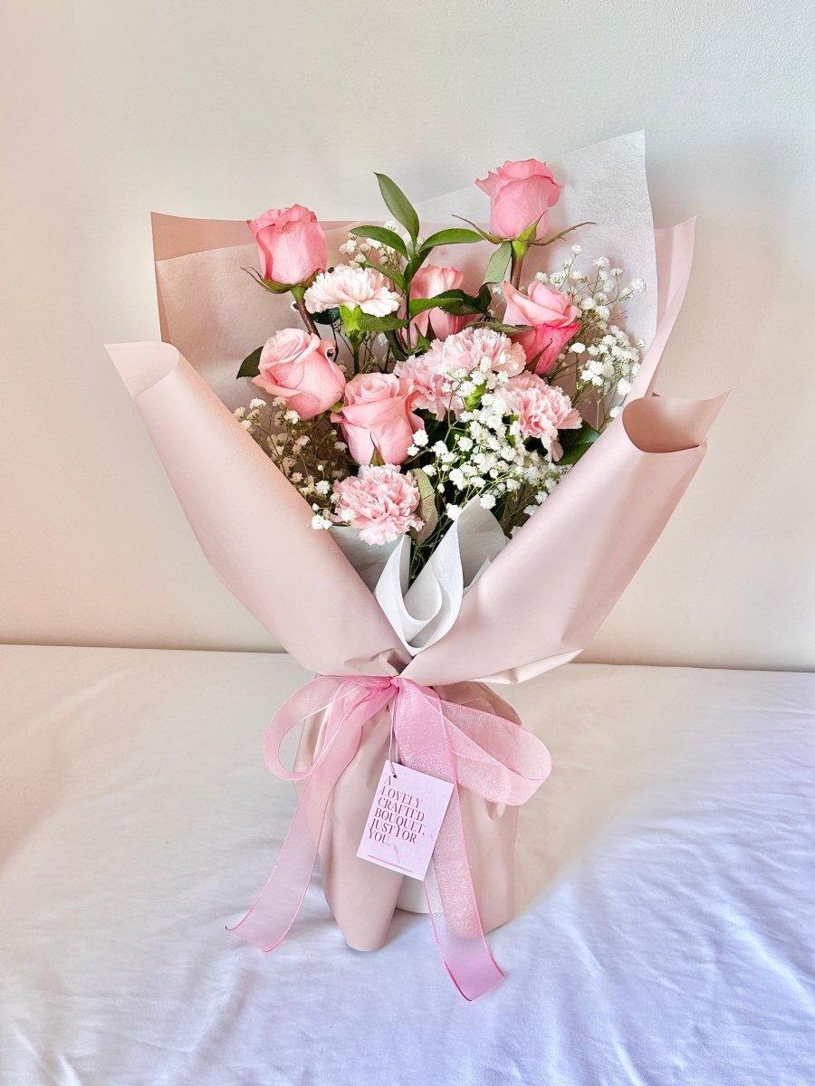 [Pick Up ONLY] Blush Pink Rose & Carnation Bouquet - Mother's Day Special Edition 2025 - NYC Bouquet Delivery