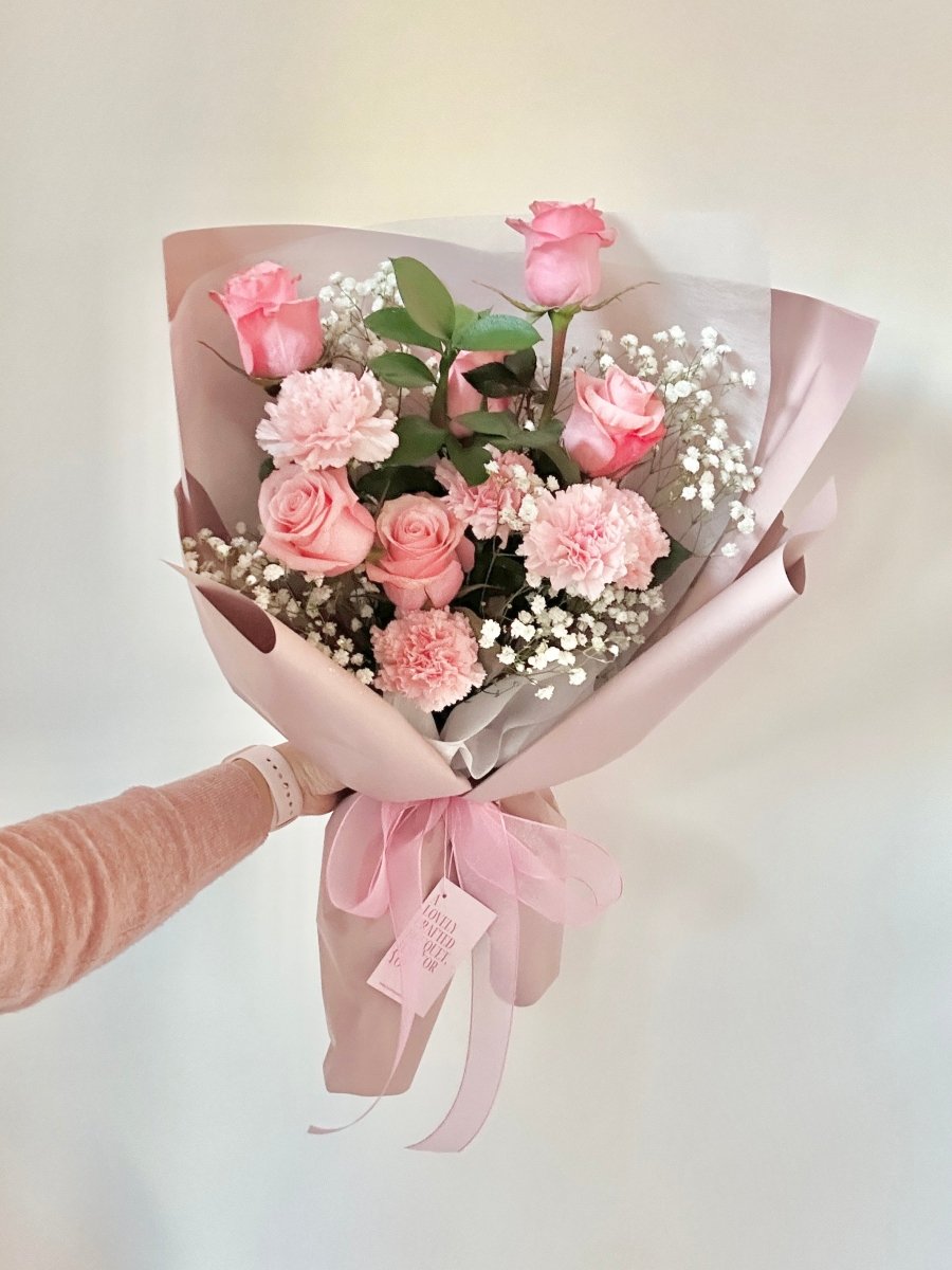 [Pick Up ONLY] Blush Pink Rose & Carnation Bouquet - Mother's Day Special Edition 2025 - NYC Bouquet Delivery