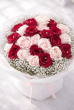 Pink & Red 2 Dozen Rose Bouquet - KKOT Floral Studio | Jersey City Florist & Same - Day Delivery