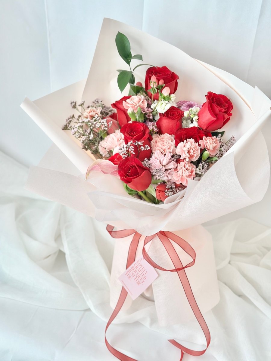 Pink & Red Bloom Bouquet - NYC Bouquet Delivery