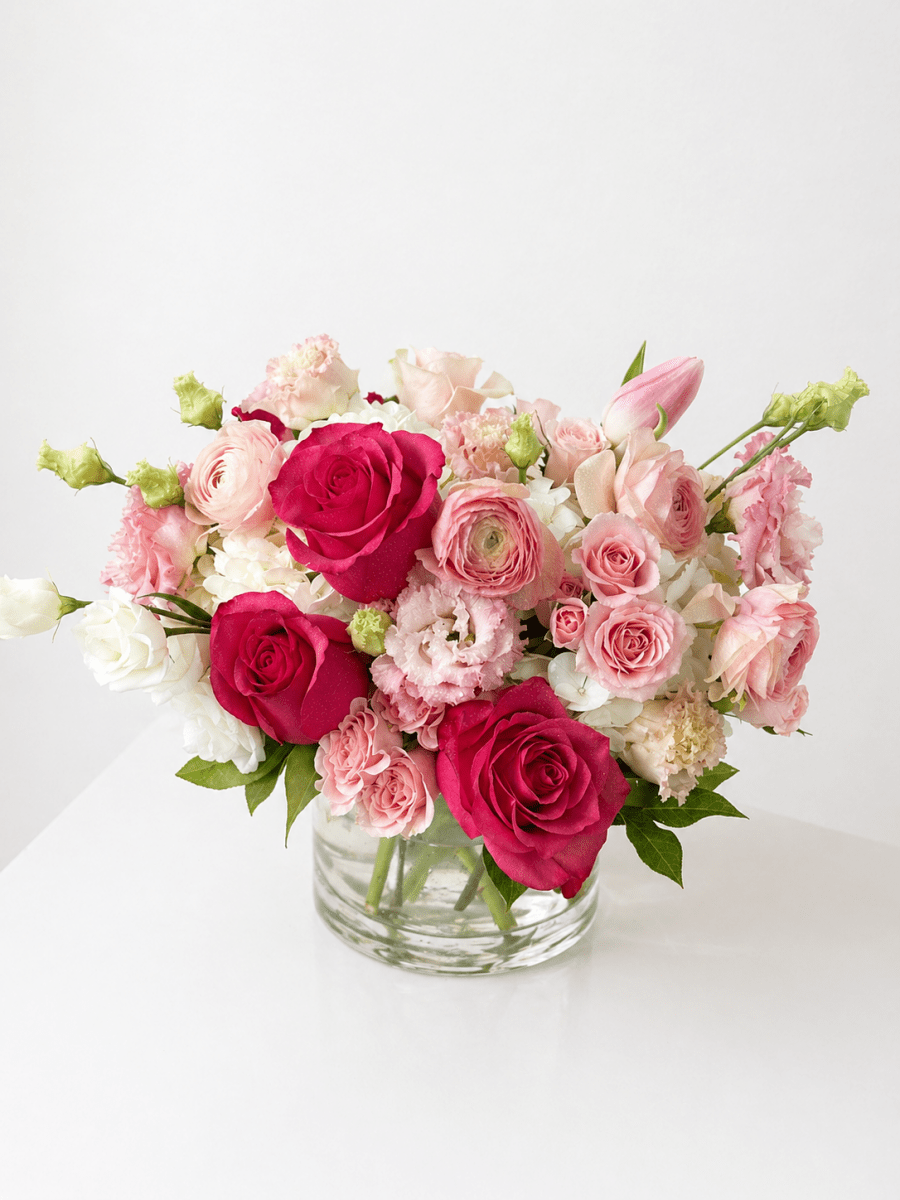Rosé Garden Vase - KKOT Floral Studio | Jersey City Florist & Same - Day Delivery