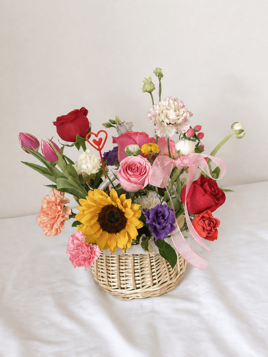 Sweet Heart Basket - KKOT Floral Studio | Jersey City Florist & Same - Day Delivery