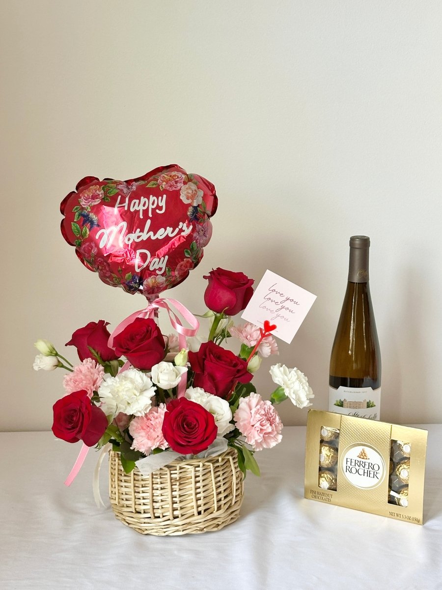 Timeless Love Basket - Mother's Day Special Edition 2025 - NYC Bouquet Delivery